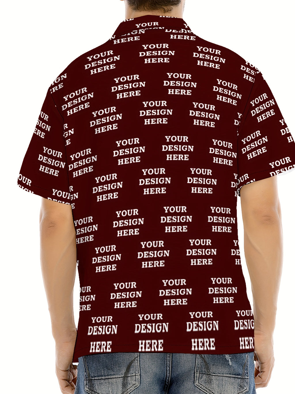 Jiao Jia+ Custom Product - Custom CUSTOM Summer Personalized Cartoon Print Ocean Animal Casual Shirt