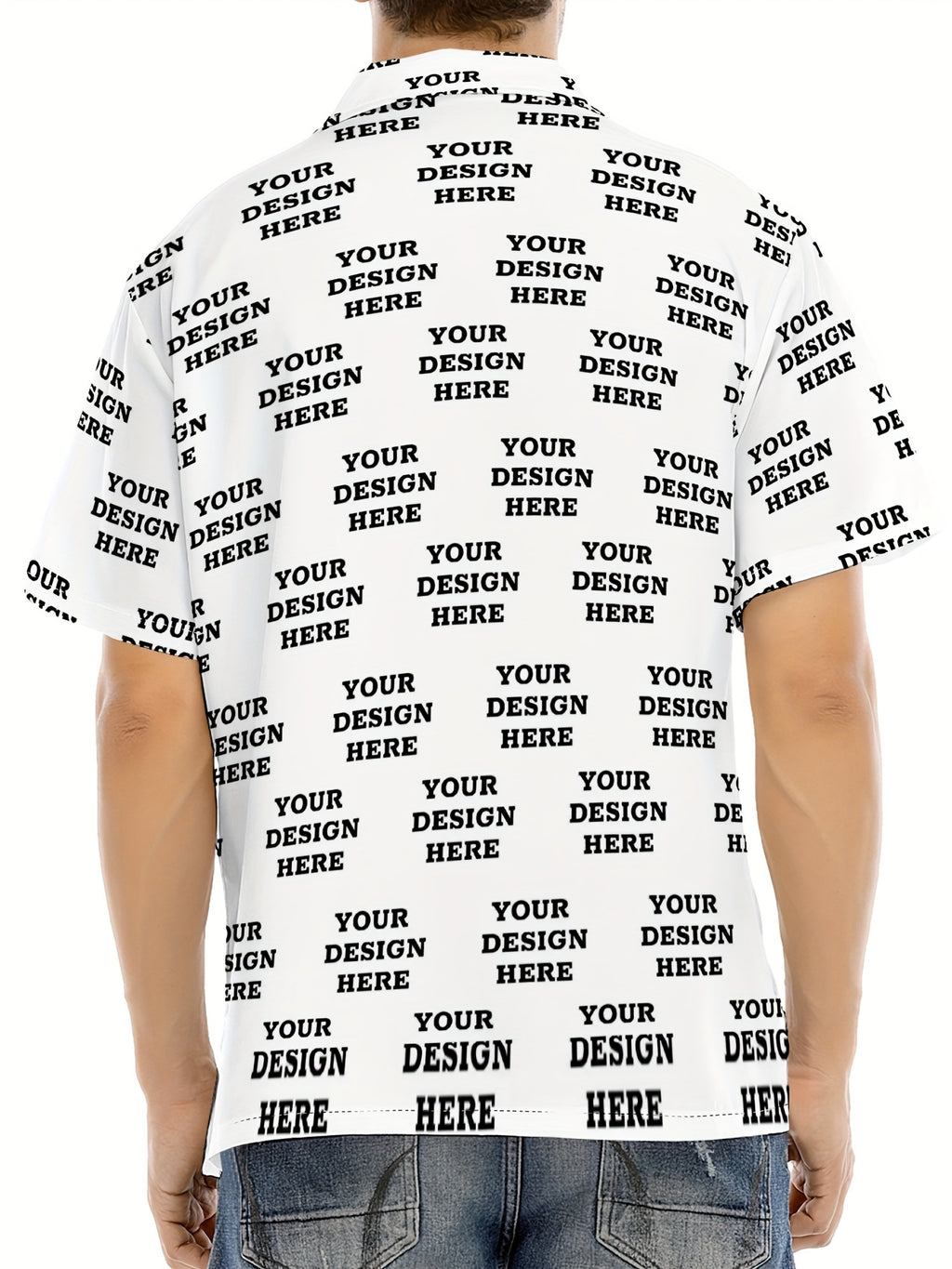 Jiao Jia+ Custom Product - Custom CUSTOM Summer Personalized Cartoon Print Ocean Animal Casual Shirt