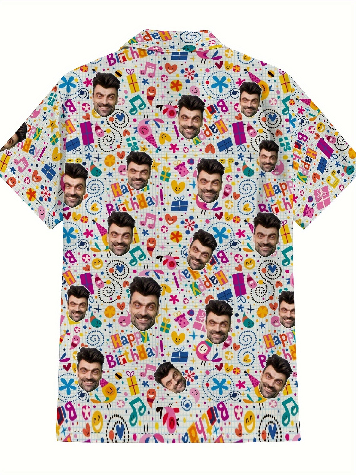 Custom Ersonalized Photo Hawaiian Shirt Dog Cat Face Holiday Tropical Pattern Shirt for Men Women Birthday Bachelor Party Gift Summer Gift