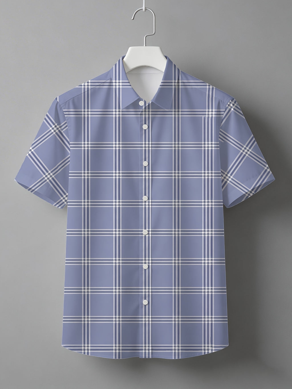 New Summer Men's Short-Sleeve Shirt, Hawaiian Style with Digital Print Plaid Design, Youthful Beach Casual Top, Loose Fit, Breathable, Comfortable, Versatile for Commuting, Vacation, and Daily Wear, Lightweight Open-Front Cardigan