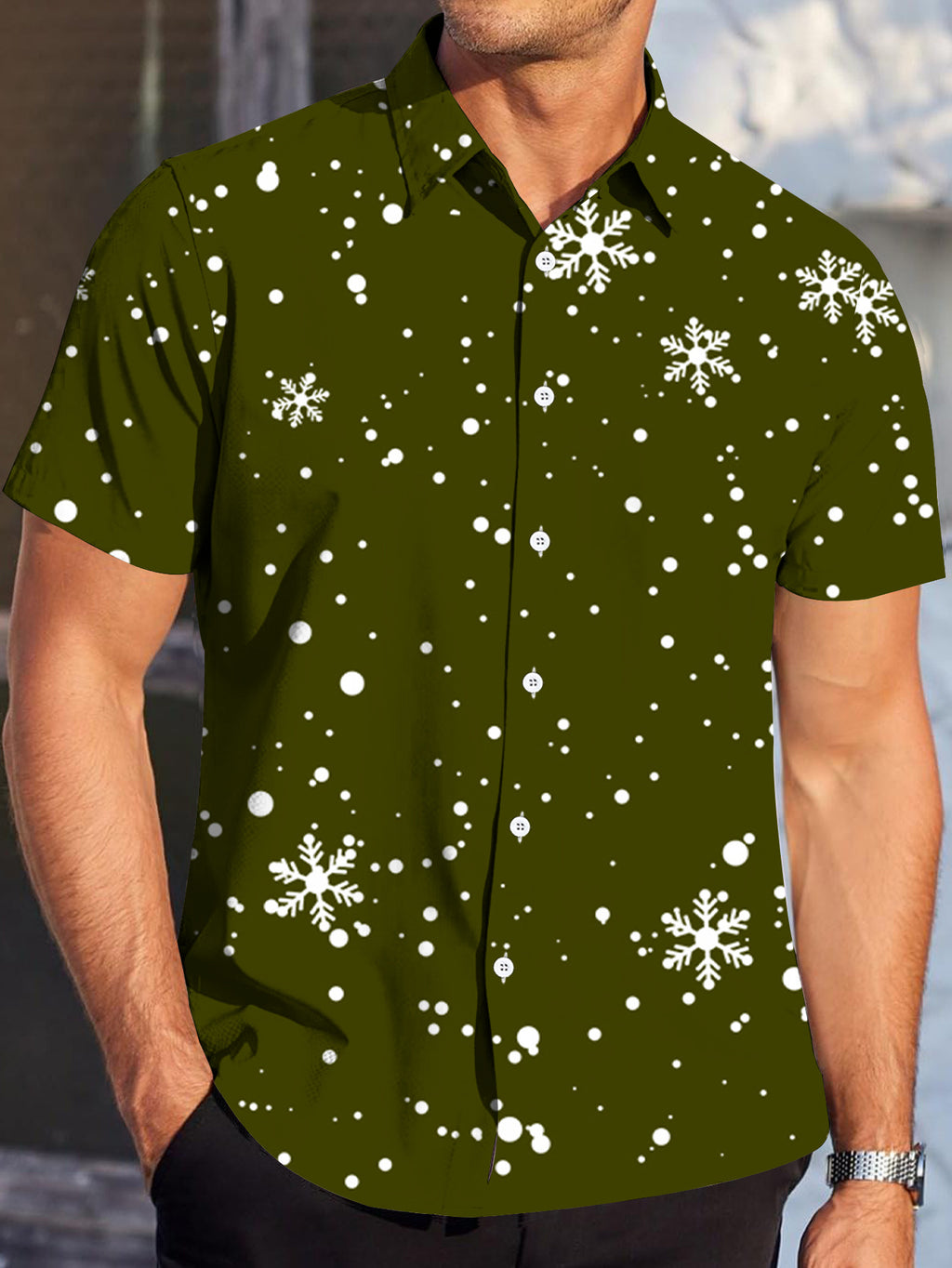 New Men's Casual Shirt, Loose-fitting and Versatile, Machine Washable, Suitable for Daily Casual Wear, Sports, Outdoor Activities, and Vacations