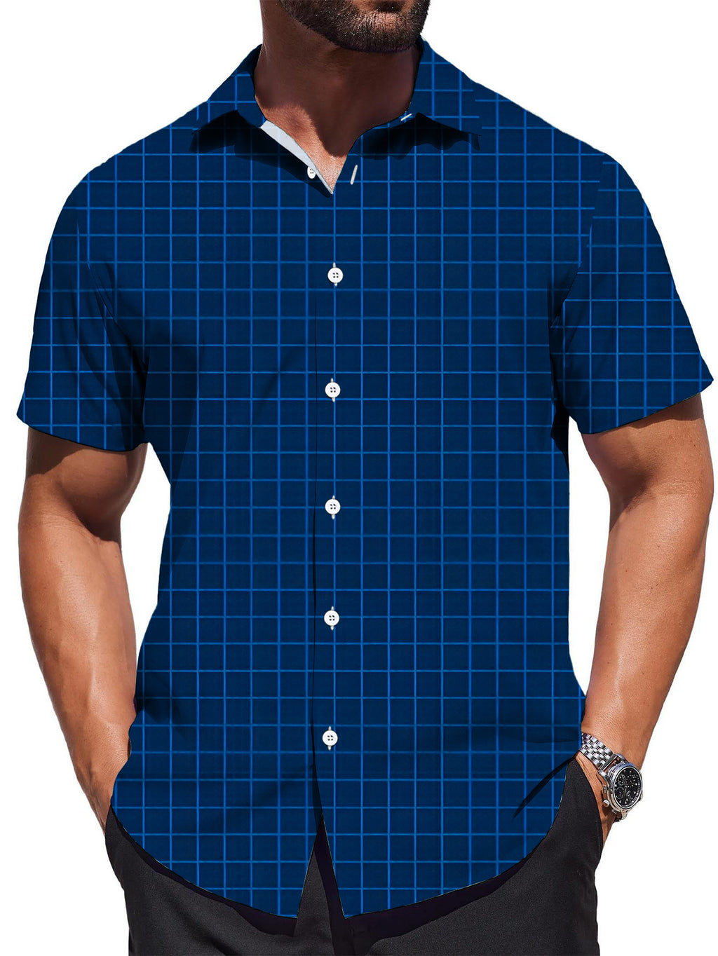 Men's Fashion Plus Size Short Sleeve Shirt