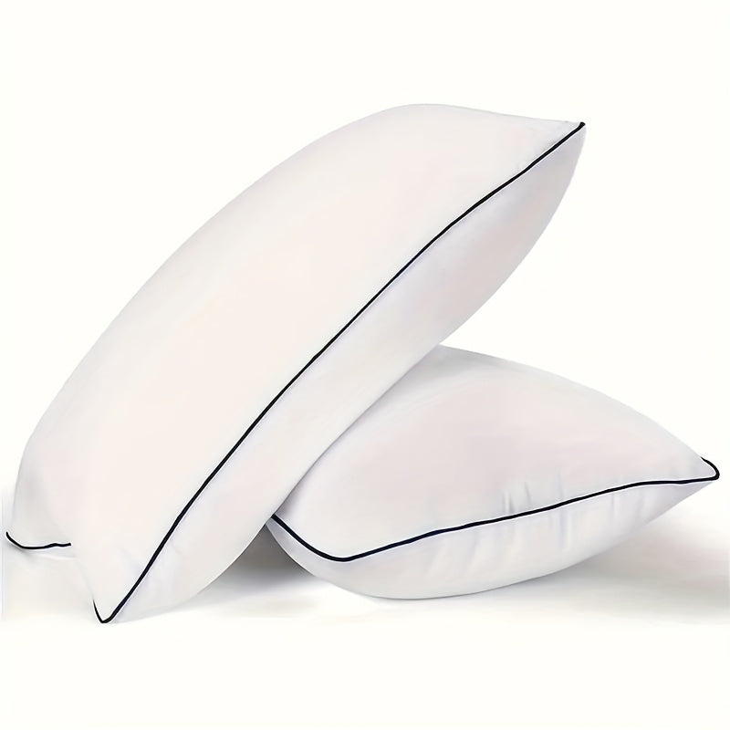 [Breathable] 2/4pcs Luxury Cooling Bed Pillows - Soft Down Alternative Fill for Back, Stomach Or Side Sleepers - Hotel Quality, Breathable And Machine Washable for A Restful Night's Sleep, Great Gift