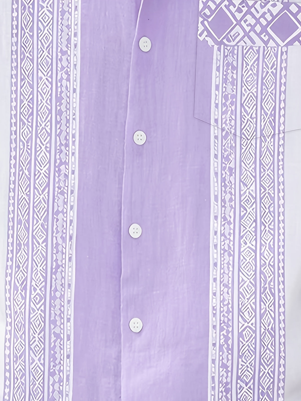 Vintage Guayabera Print Men'S Plus Size Short Sleeve Shirt