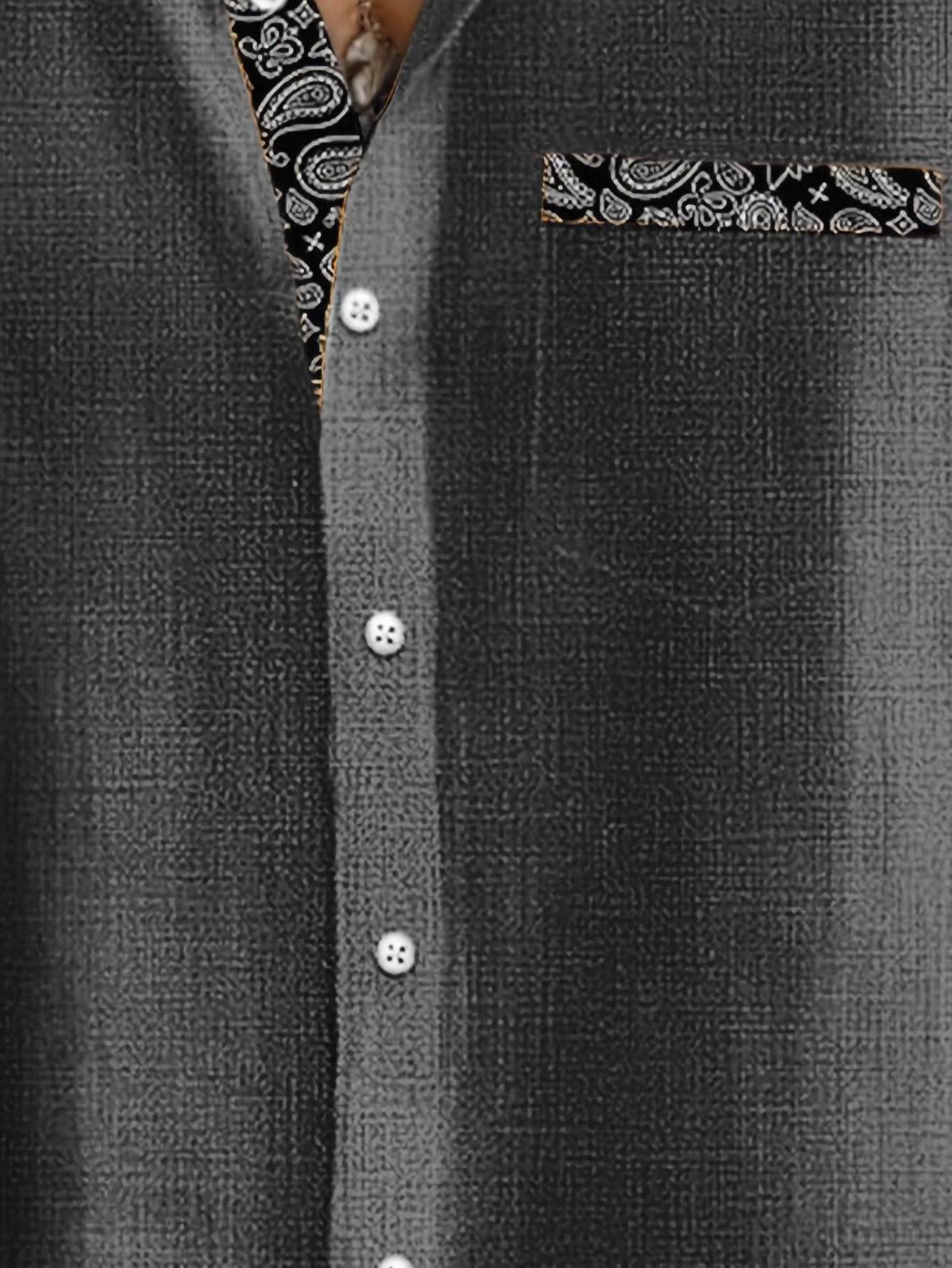 Vintage Cashew Floral Print Men'S Plus Size Lightweight Button-Up Vacation Hawaiian Shirt