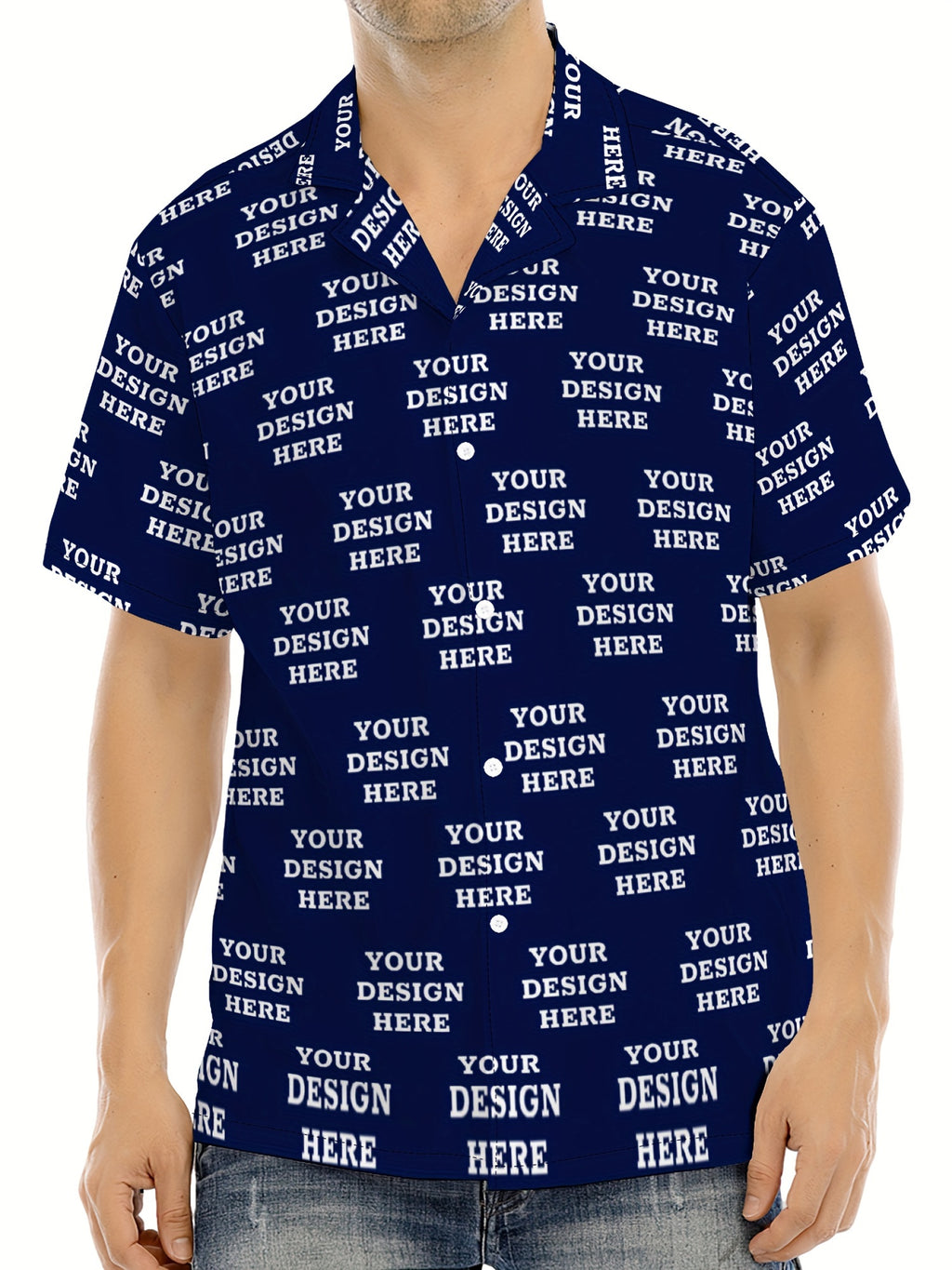 Jiao Jia+ Custom Product - Custom CUSTOM Summer Personalized Cartoon Print Ocean Animal Casual Shirt