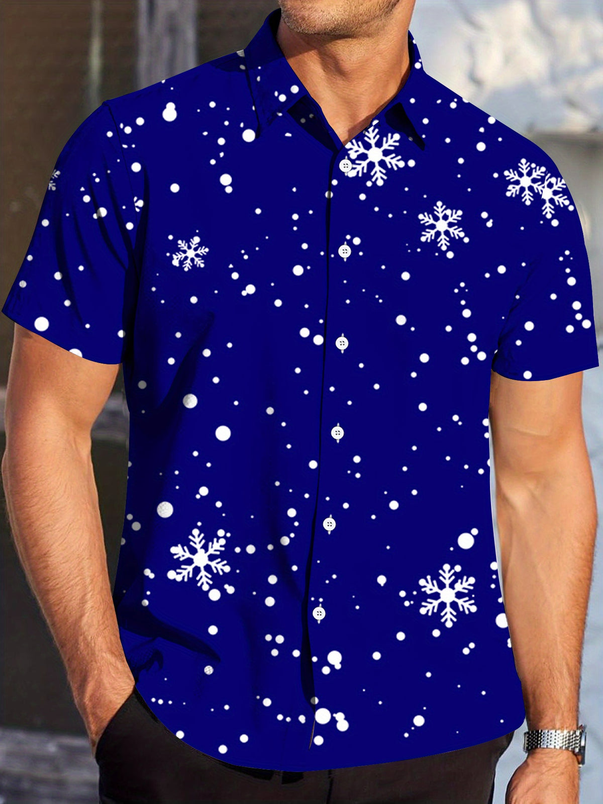 New Men's Casual Shirt, Loose-fitting and Versatile, Machine Washable, Suitable for Daily Casual Wear, Sports, Outdoor Activities, and Vacations
