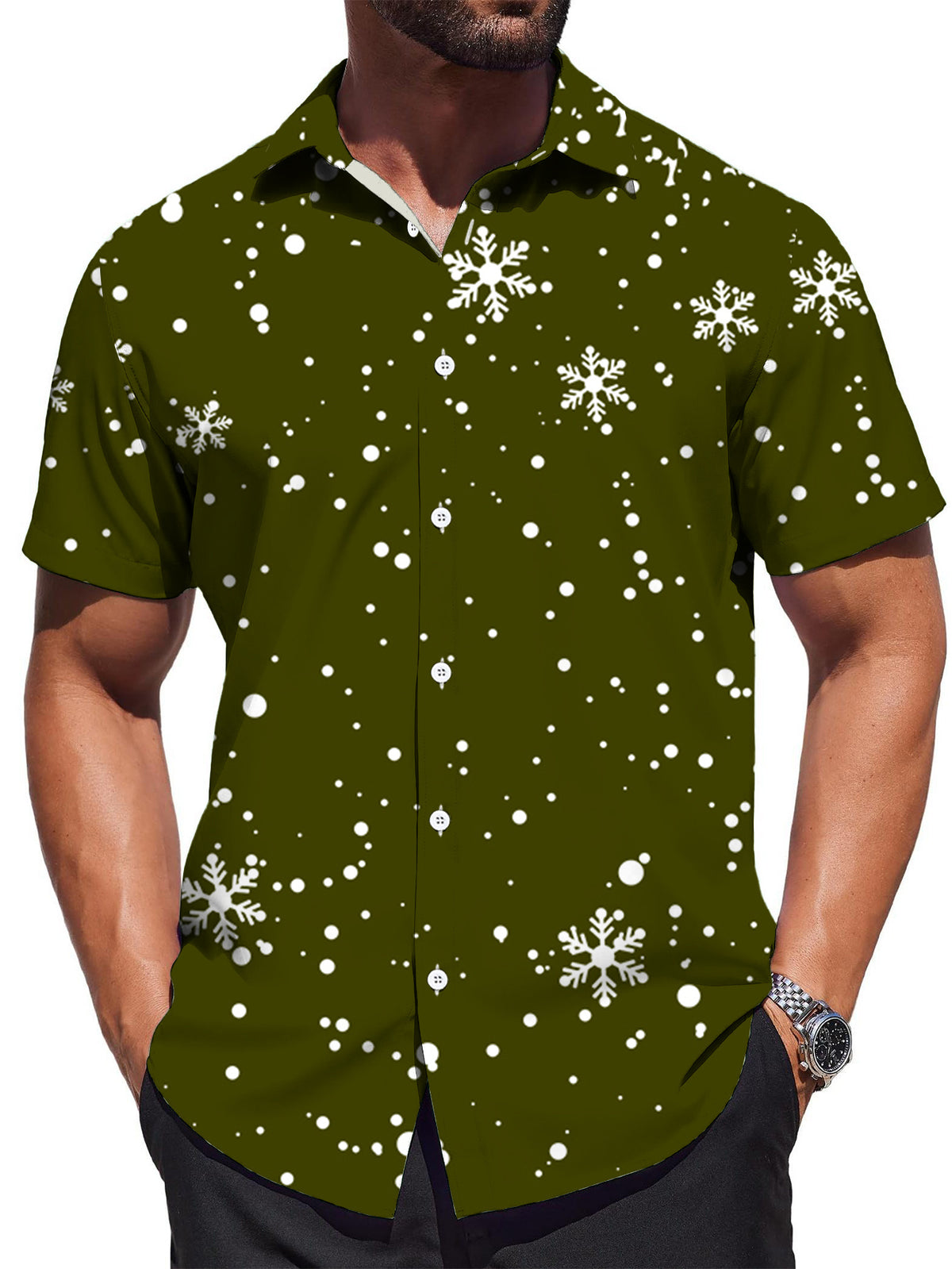 New Men's Casual Shirt, Loose-fitting and Versatile, Machine Washable, Suitable for Daily Casual Wear, Sports, Outdoor Activities, and Vacations