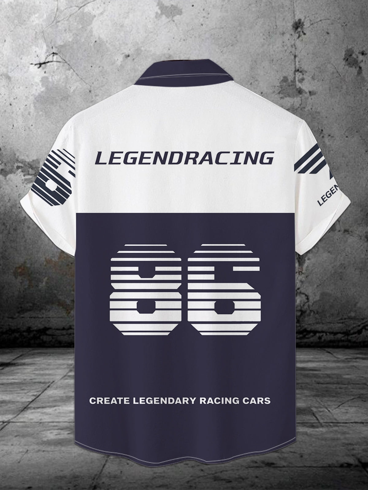 2023 Summer New Men'S Digital Print Short Sleeve Shirt, Fashionable Racing Elements, Personalized Casual Loose Fit, Trendy Versatile Breathable Thin Top