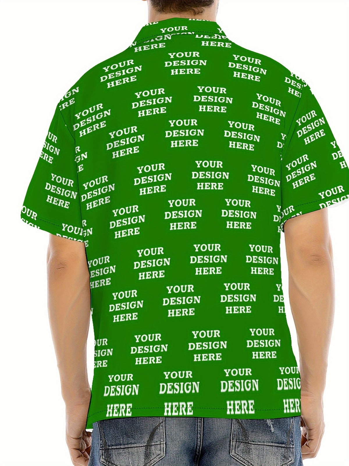 Jiao Jia+ Custom Product - Custom CUSTOM Summer Personalized Cartoon Print Ocean Animal Casual Shirt
