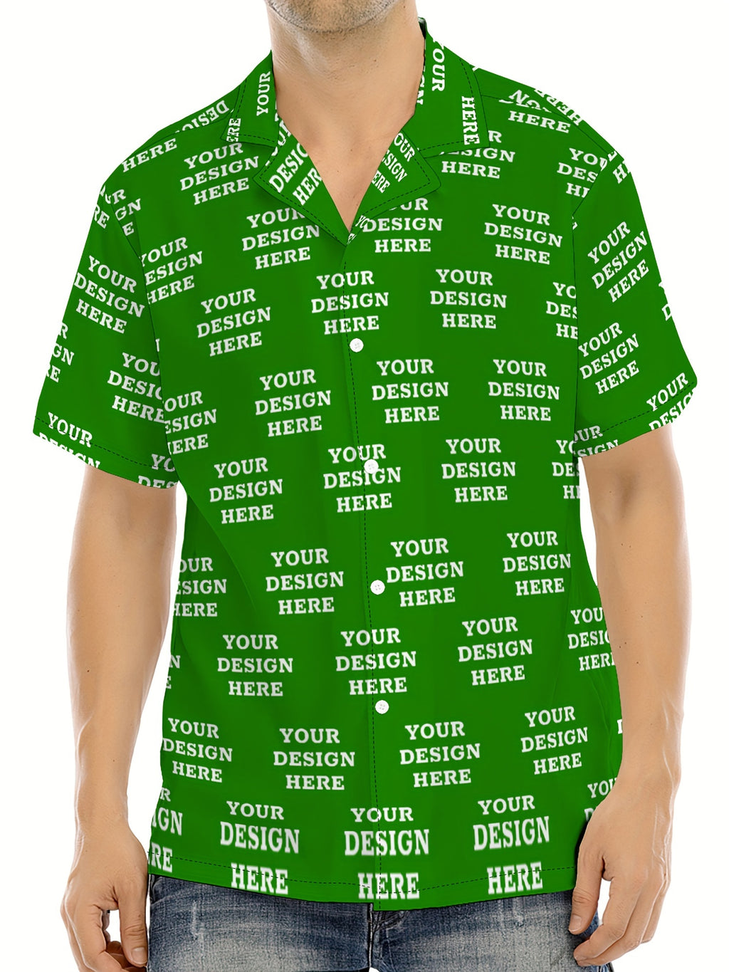 Jiao Jia+ Custom Product - Custom CUSTOM Summer Personalized Cartoon Print Ocean Animal Casual Shirt