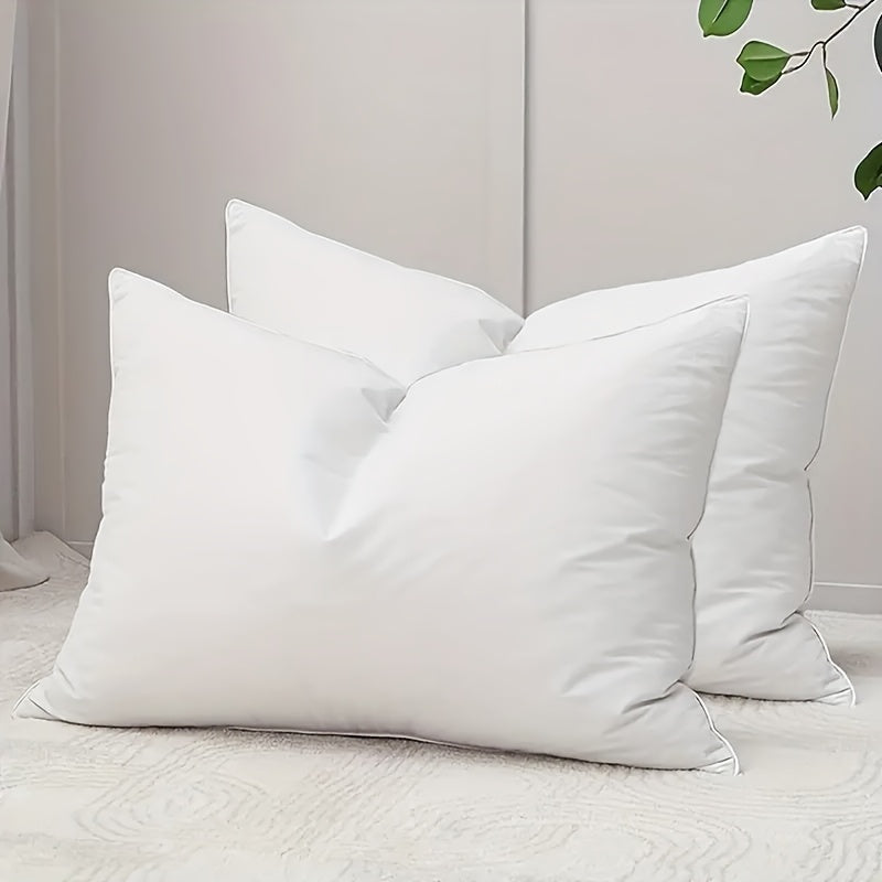 [Breathable] 2/4pcs Luxury Cooling Bed Pillows - Soft Down Alternative Fill for Back, Stomach Or Side Sleepers - Hotel Quality, Breathable And Machine Washable for A Restful Night's Sleep, Great Gift