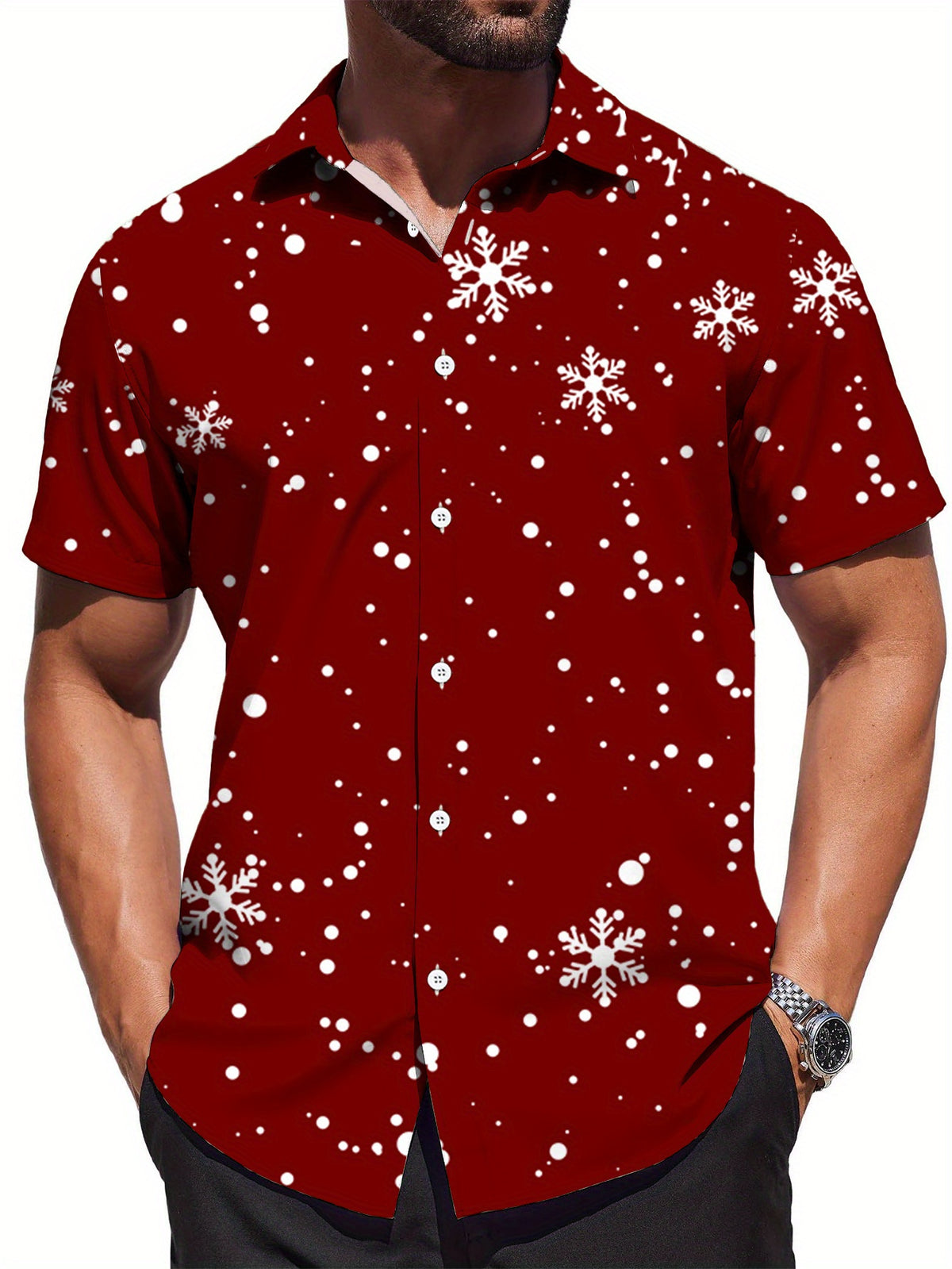 New Men's Casual Shirt, Loose-fitting and Versatile, Machine Washable, Suitable for Daily Casual Wear, Sports, Outdoor Activities, and Vacations