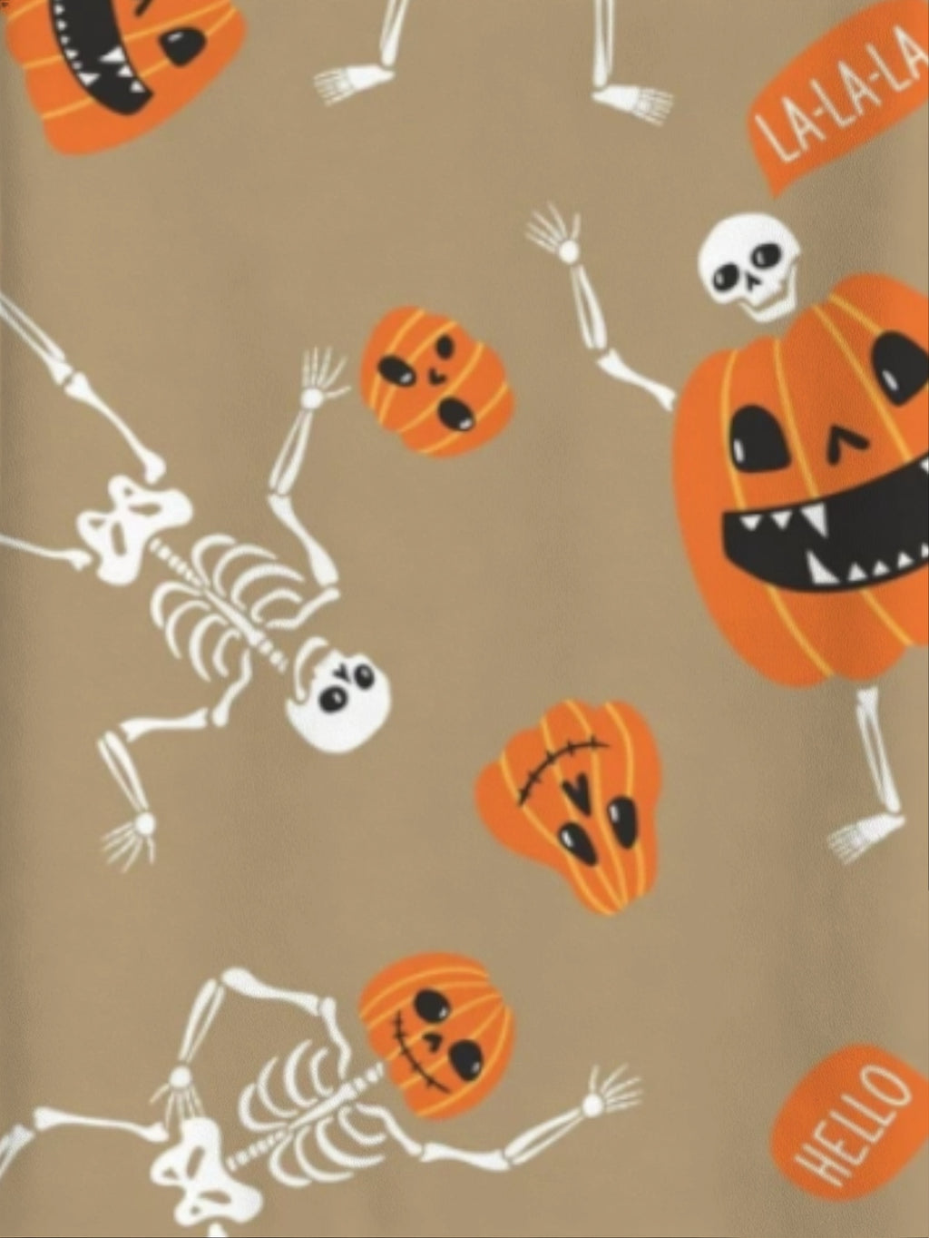 Men'S Teen Halloween Retro Print Hawaiian Shirt, Khaki Pumpkin Skull Pattern Short Sleeve Turn- Collar Shirt, Suitable for Theme Parties, Beach, Daily Casual Wear, Aloha Shirt, Perfect Halloween Gift Choice
