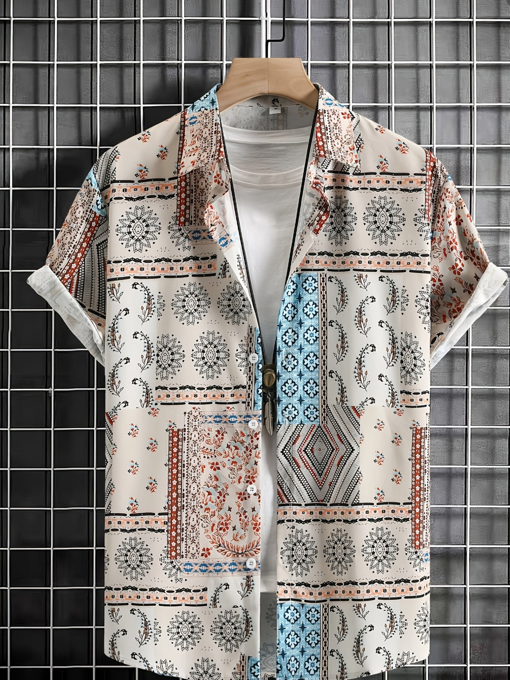 New Men'S Casual Shirt, Loose All-Match Machine Washable, Daily Leisure Sports Outdoor Vacation Wear
