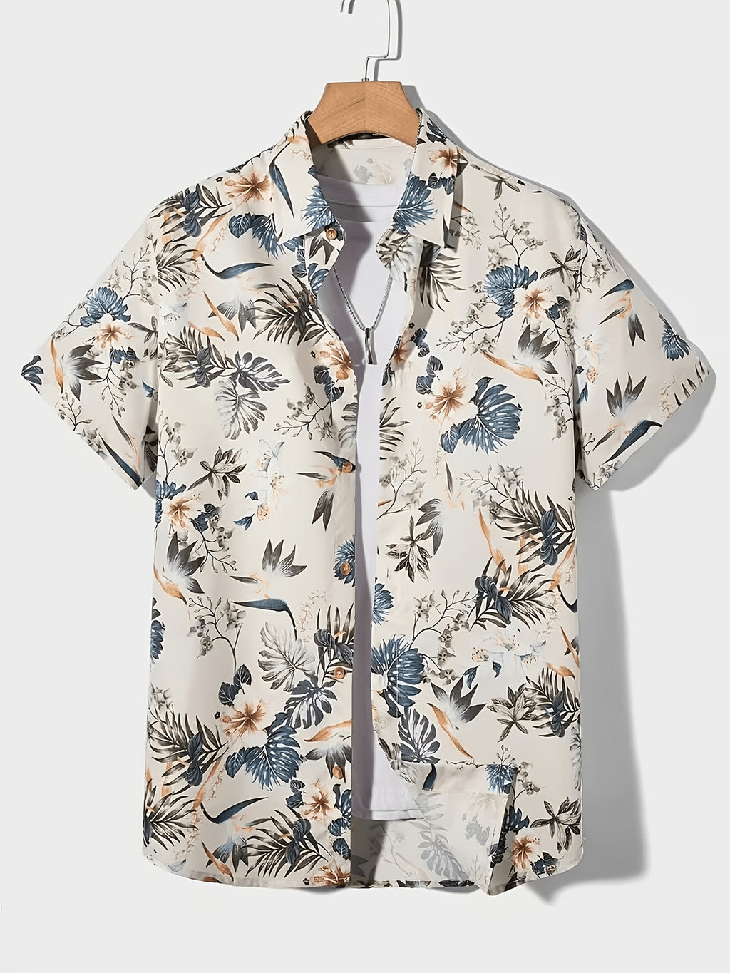 Men's Spring/summer Printed Shirts, Suitable for Casual Outings, Vacations, and Campus Style