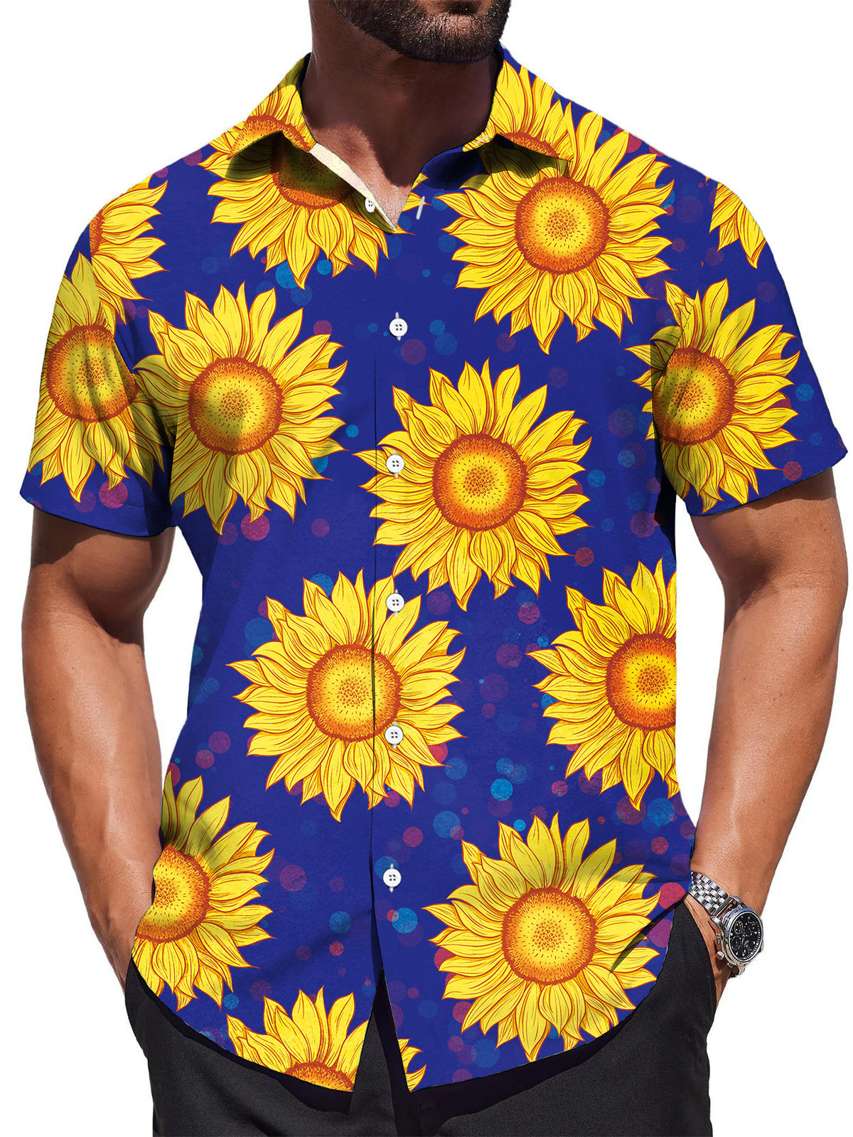 Men'S Casual Shirt, Comfortable Short Sleeve Top, Summer Vacation Shirt, Casual Party Wear And Summer Outdoor Activities