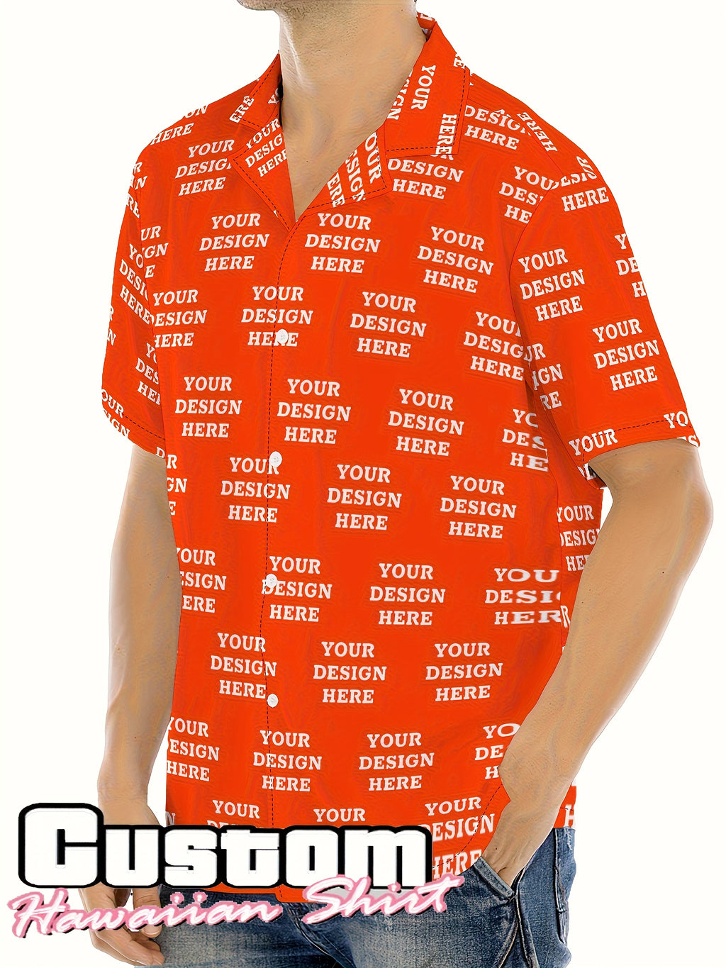 Jiao Jia+ Custom Product - Custom CUSTOM Summer Personalized Cartoon Print Ocean Animal Casual Shirt
