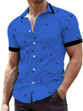 Fashion Easy Men'S Shirt, Men'S Summer New Short Sleeve Shirt