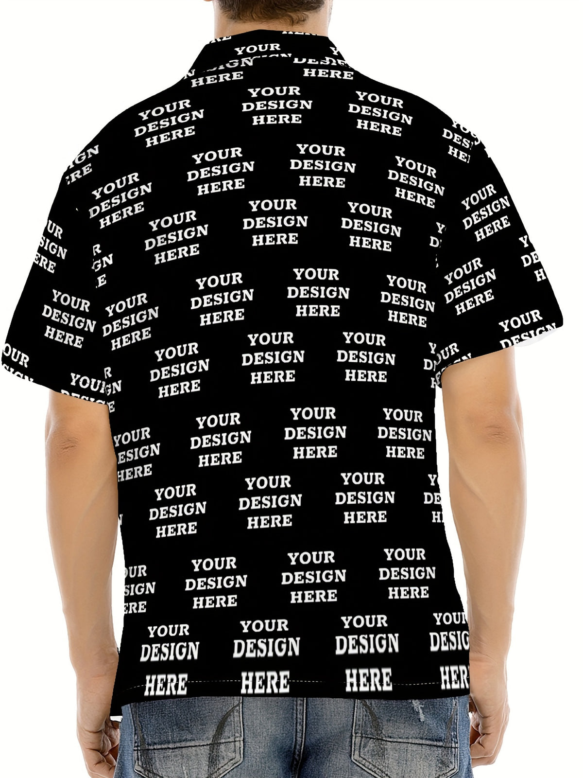 Jiao Jia+ Custom Product - Custom CUSTOM Summer Personalized Cartoon Print Ocean Animal Casual Shirt