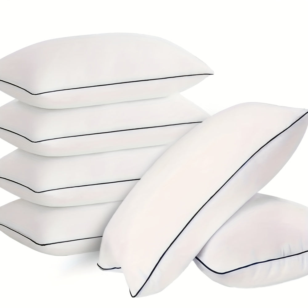 [Breathable] 2/4pcs Luxury Cooling Bed Pillows - Soft Down Alternative Fill for Back, Stomach Or Side Sleepers - Hotel Quality, Breathable And Machine Washable for A Restful Night's Sleep, Great Gift