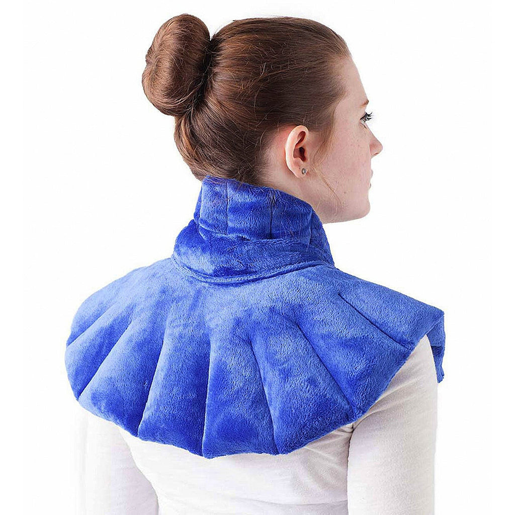 Neck Heating Pad Microwavable, 3 Colour Shoulder Heating Pads, Neck Warmer Neck Wrap Microwavable With Moist Heat, Blue, Purple, Grey