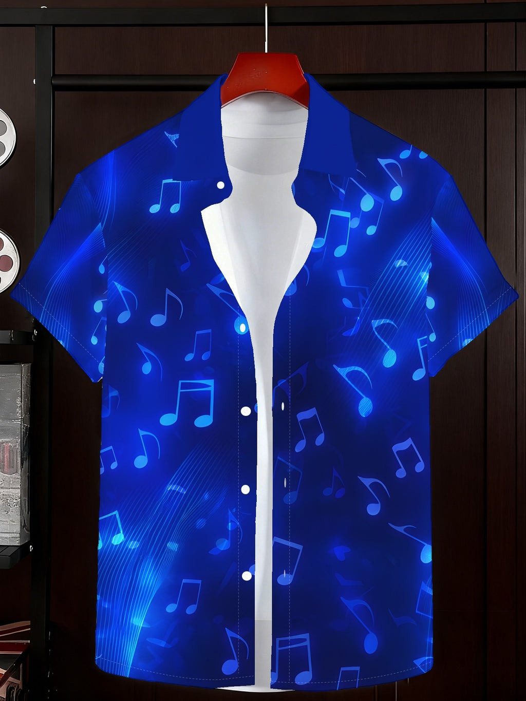 Men's Patterned Printed Short-Sleeve Casual Shirt Men's Everyday Casual Short-Sleeve Shirt