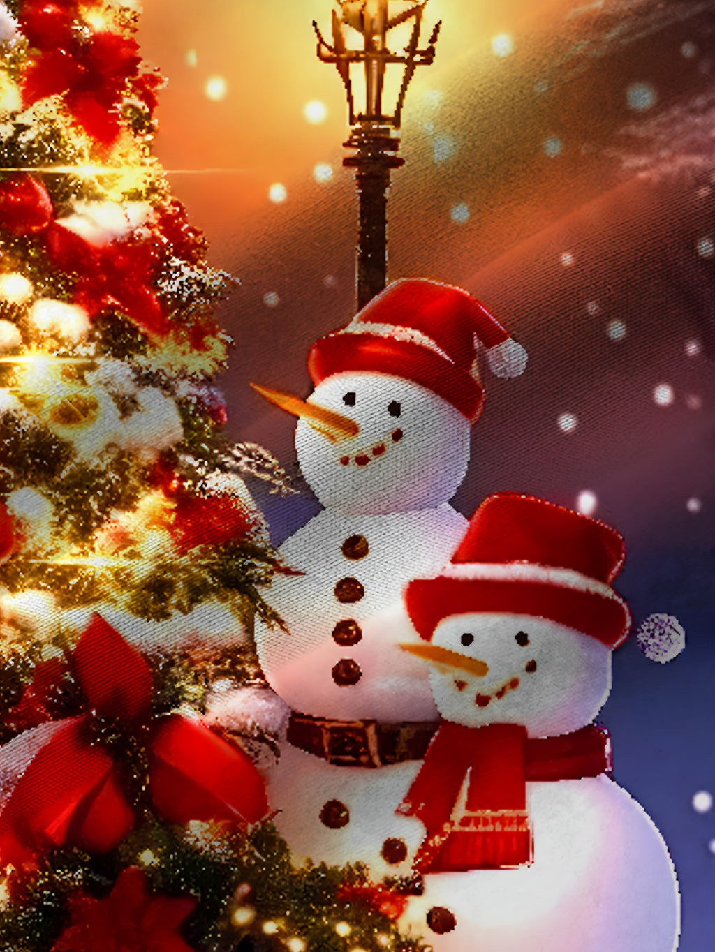 Christmas Snowman and Christmas Tree Print Men's Button Pocket Short Sleeve Shirt, Christmas Shirt, Plus Size, Seasonal Fashion, Holiday Party Shirt, Classic Button Top, Retro Holiday Design, Machine Washable Shirt, Holiday Shopper