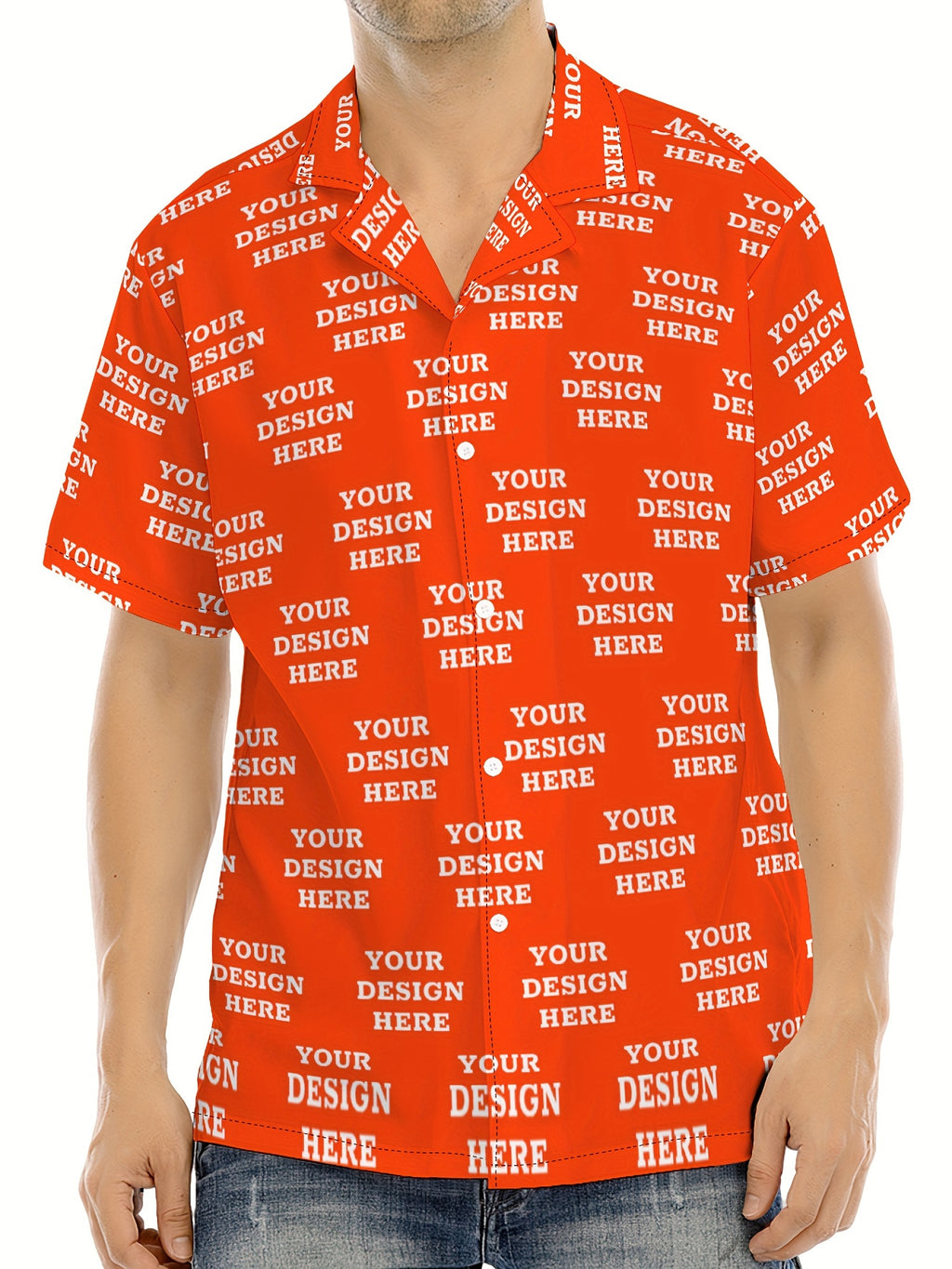 Jiao Jia+ Custom Product - Custom CUSTOM Summer Personalized Cartoon Print Ocean Animal Casual Shirt