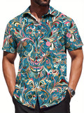 New Men's Casual Regular Fit Short-Sleeve Shirt. The Regular Fit Is Suitable for Dances, Parties, Dinners, Daily Commutes, Casual Outings, Dates, Friend Gatherings, and Shopping. It Effortlessly Adapts to All Summer-wear Scenarios