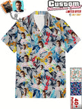Custom Face Hawaiian Shirts For Men | Personalized Summer Button Up Shirts With Portrait Pattern, Casual Style, Regular Fit, Ideal For Birthday, Anniversary, Vacation Gifts