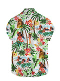 New Men's Sportswear Button-Up Shirt, Digital Print Casual Shirt, Suitable for Beach Vacations, Regular Fit, Unisex Shirt