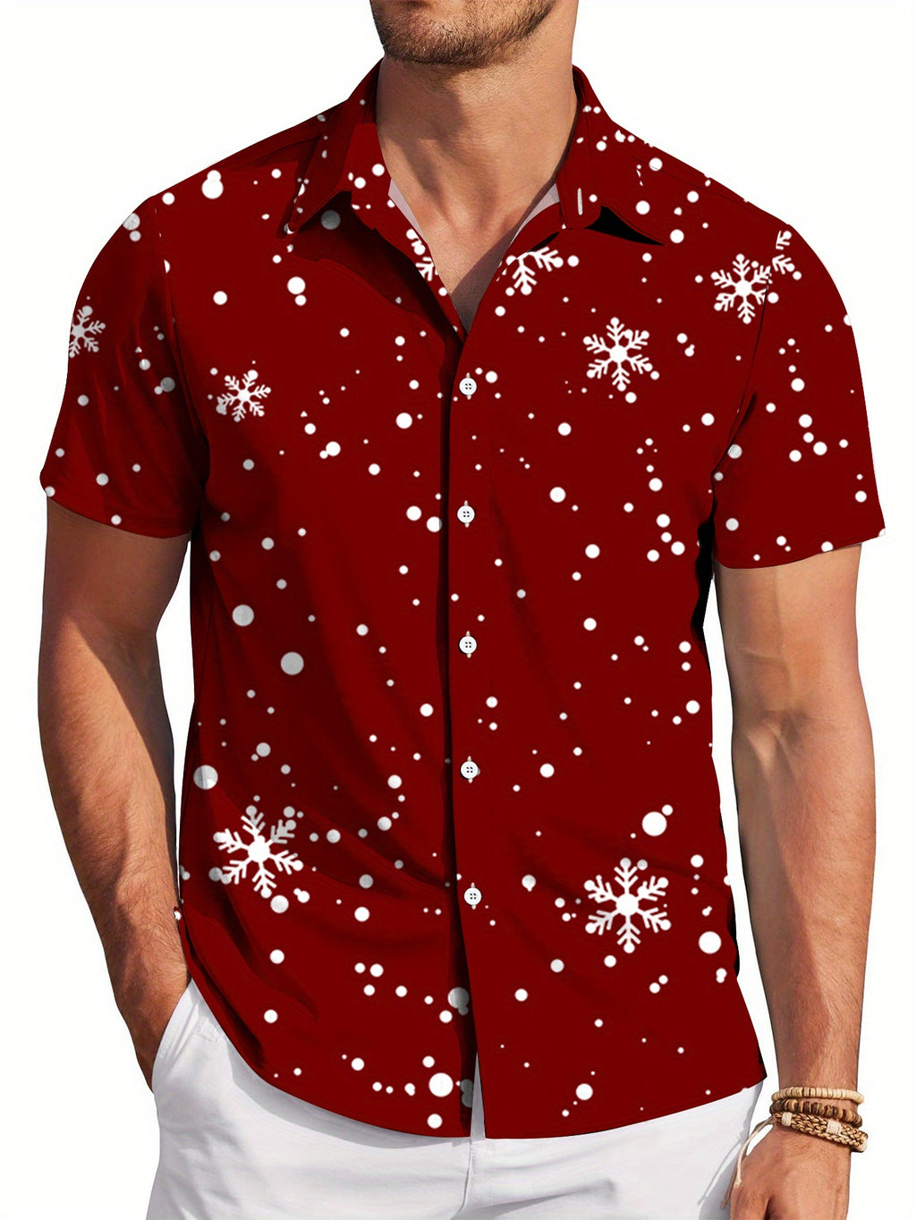 New Men's Casual Shirt, Loose-fitting and Versatile, Machine Washable, Suitable for Daily Casual Wear, Sports, Outdoor Activities, and Vacations