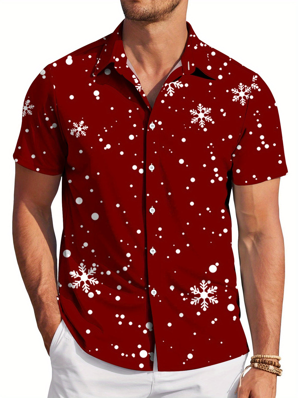 New Men's Casual Shirt, Loose-fitting and Versatile, Machine Washable, Suitable for Daily Casual Wear, Sports, Outdoor Activities, and Vacations