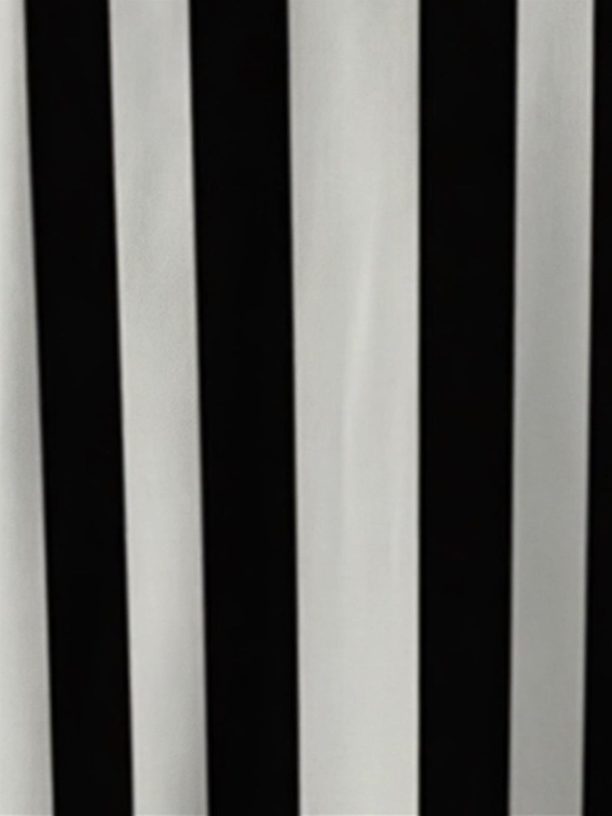 [Print Design - Not Texture] Men'S Bold Vertical Striped Button-Up Shirt - High-Contrast Black And White Pattern with Red Trim, Easy Short Sleeve Casual Top, Summer Wear
