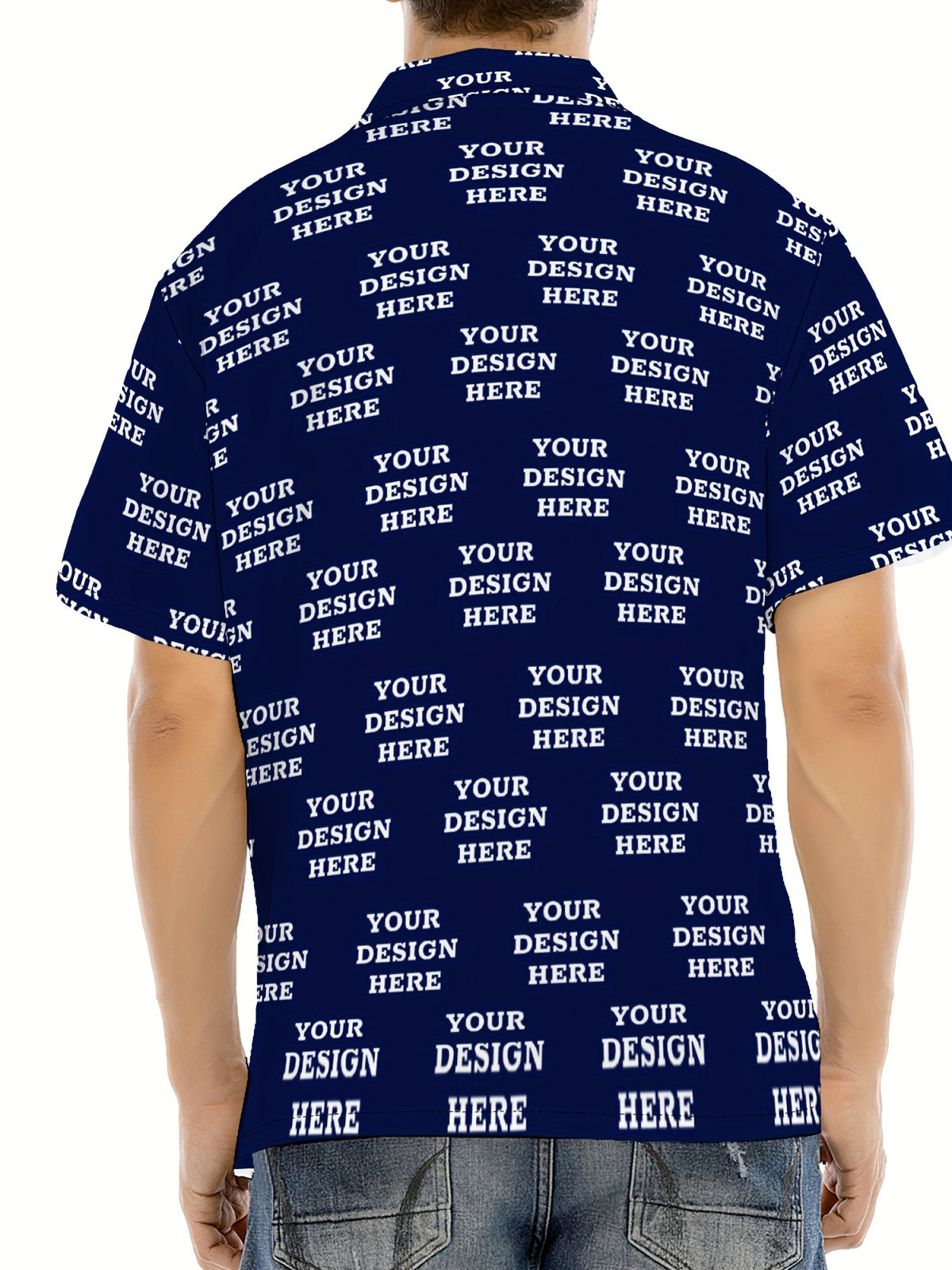Jiao Jia+ Custom Product - Custom CUSTOM Summer Personalized Cartoon Print Ocean Animal Casual Shirt