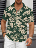 Men'S Patterned Printed Short-Sleeve Casual Shirt Men'S Everyday Casual Short-Sleeve Shirt