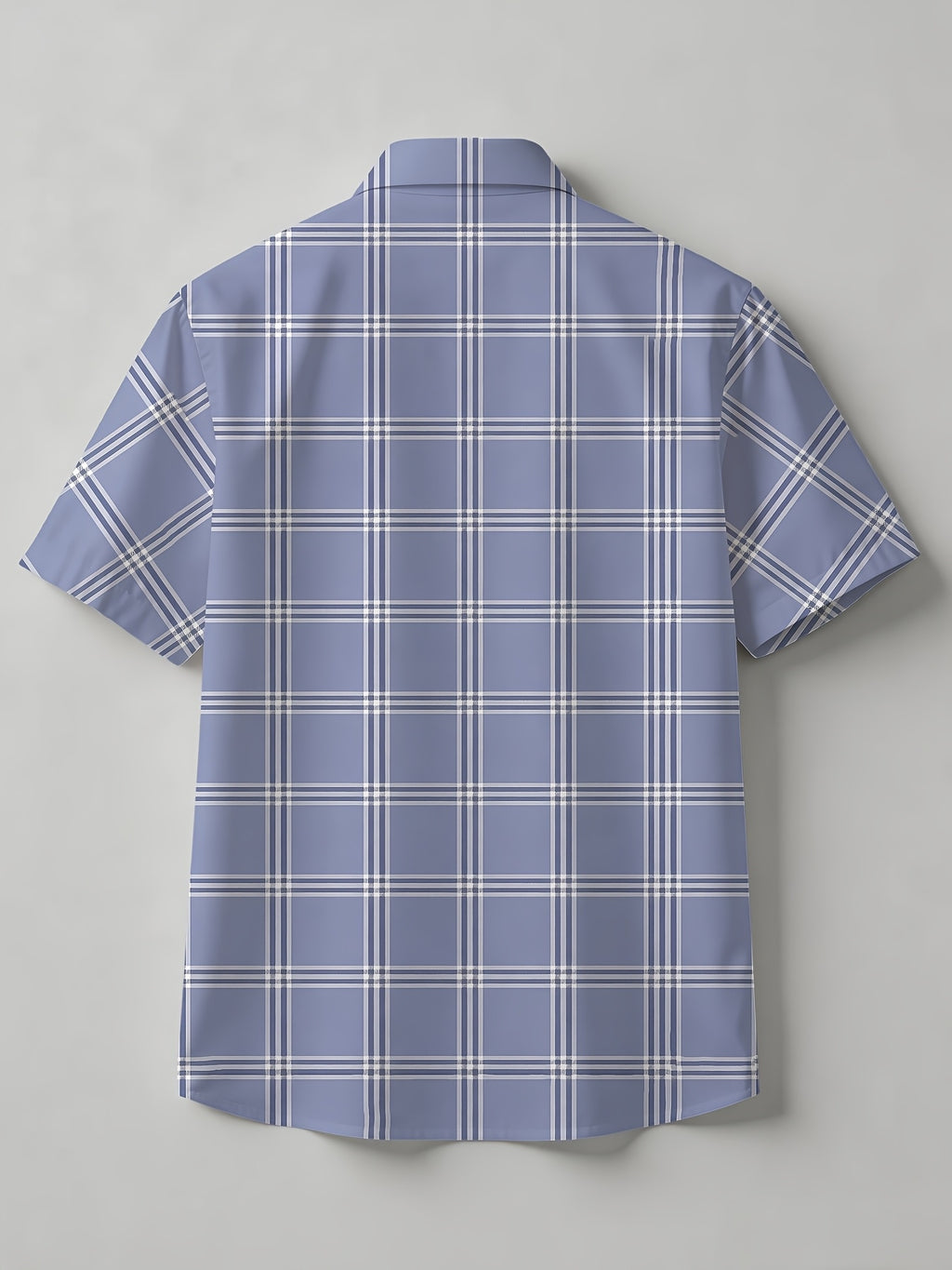 New Summer Men's Short-Sleeve Shirt, Hawaiian Style with Digital Print Plaid Design, Youthful Beach Casual Top, Loose Fit, Breathable, Comfortable, Versatile for Commuting, Vacation, and Daily Wear, Lightweight Open-Front Cardigan