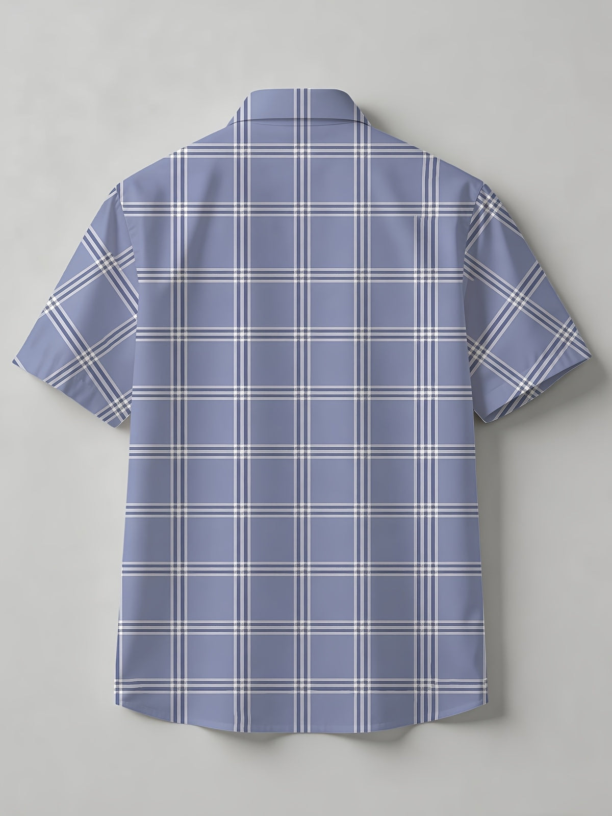 New Summer Men's Short-Sleeve Shirt, Hawaiian Style with Digital Print Plaid Design, Youthful Beach Casual Top, Loose Fit, Breathable, Comfortable, Versatile for Commuting, Vacation, and Daily Wear, Lightweight Open-Front Cardigan