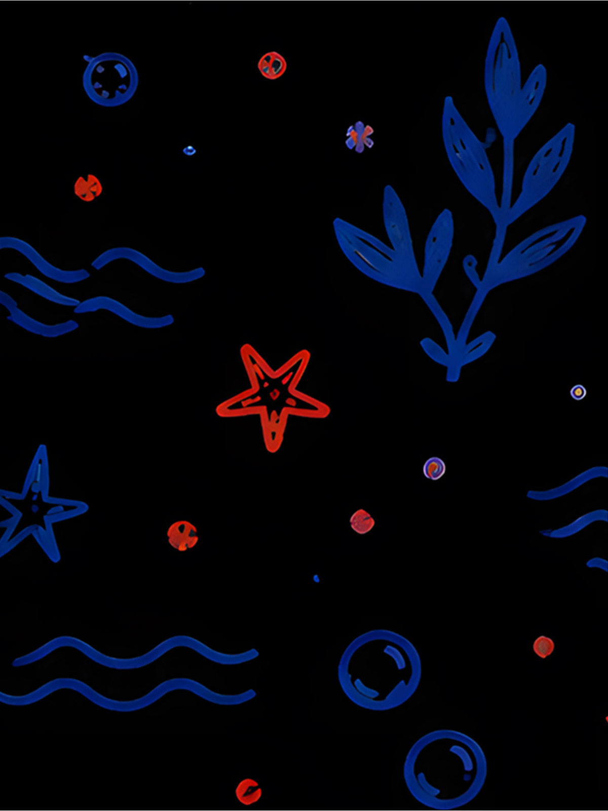 Men's Resort-style Shirt, Red and Blue Crab-themed Print, Summer Casual Top