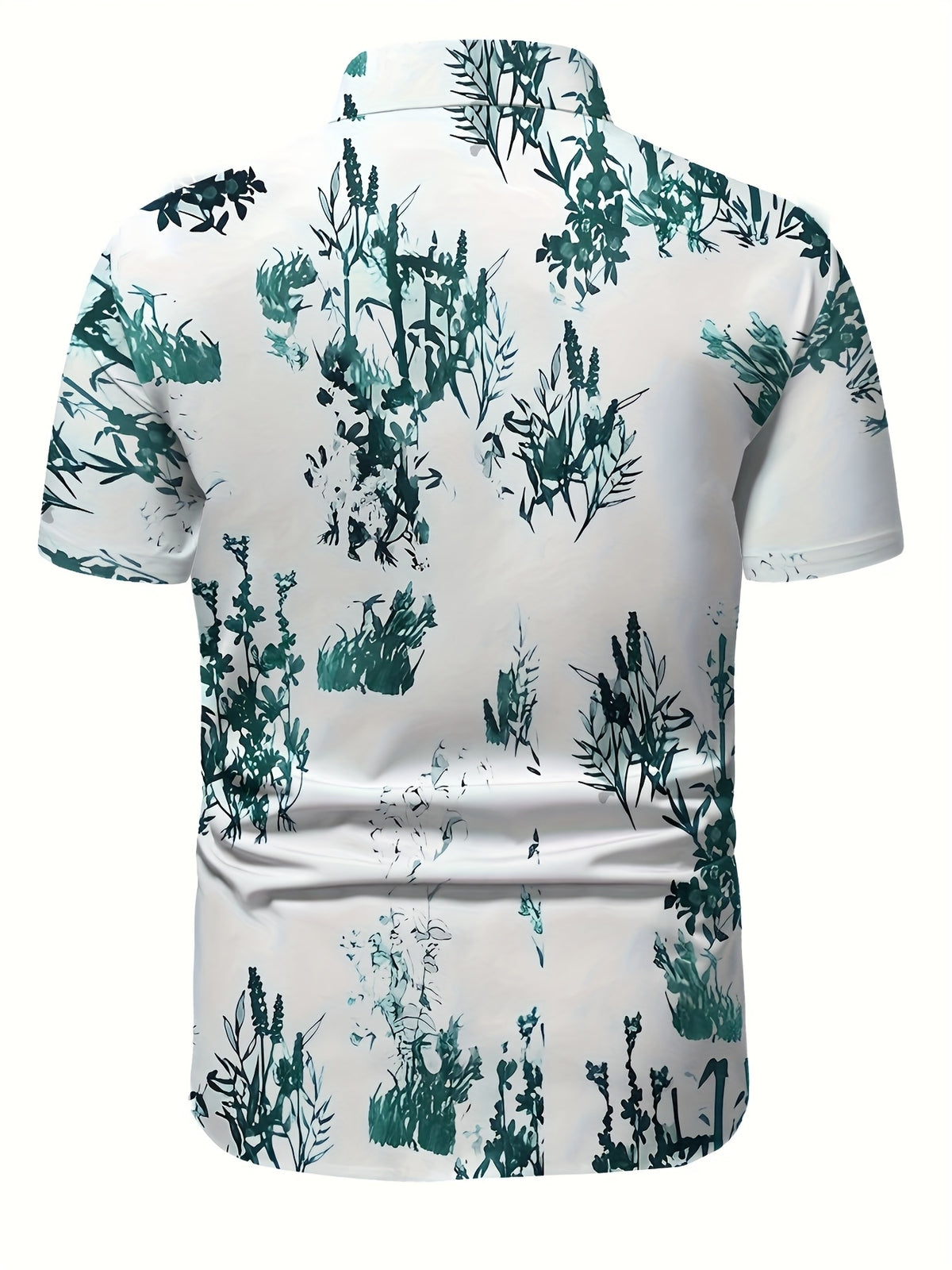 Summer New Men's Short Sleeve Hawaiian Shirt Fashion Casual Tropical Floral Pattern Design Men's Top