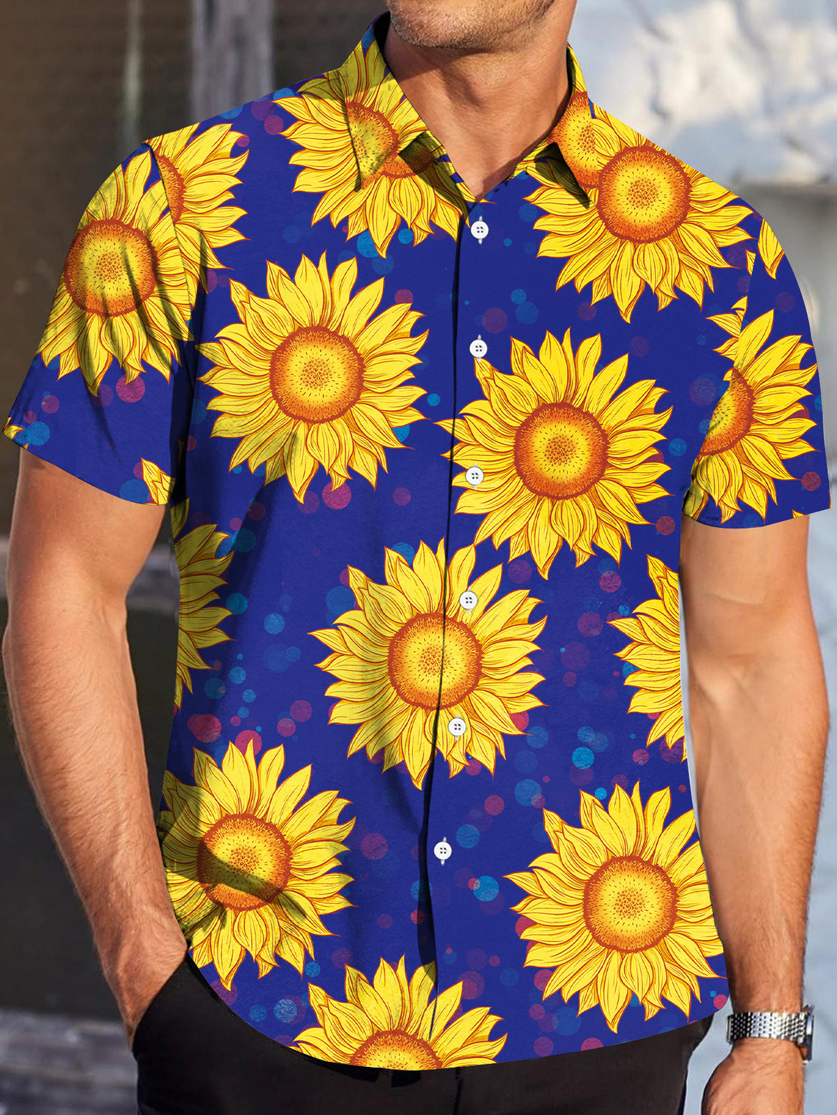 Men'S Casual Shirt, Comfortable Short Sleeve Top, Summer Vacation Shirt, Casual Party Wear And Summer Outdoor Activities