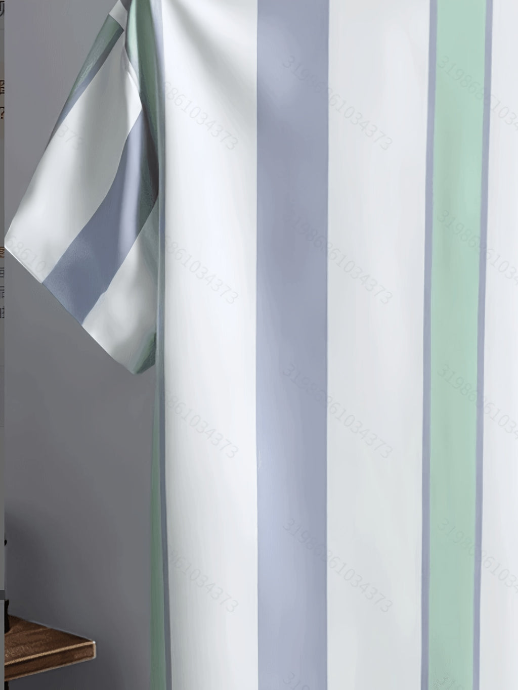 New Men'S Summer Cooling Beach Loose Trendy Premium Sense Bad Boy Fashion Retro Lapel Striped Contrast Short Sleeve Button-Up Shirt Suitable for Daily Commuting, Casual Outings, Dates, Friend Gatherings, And Shopping