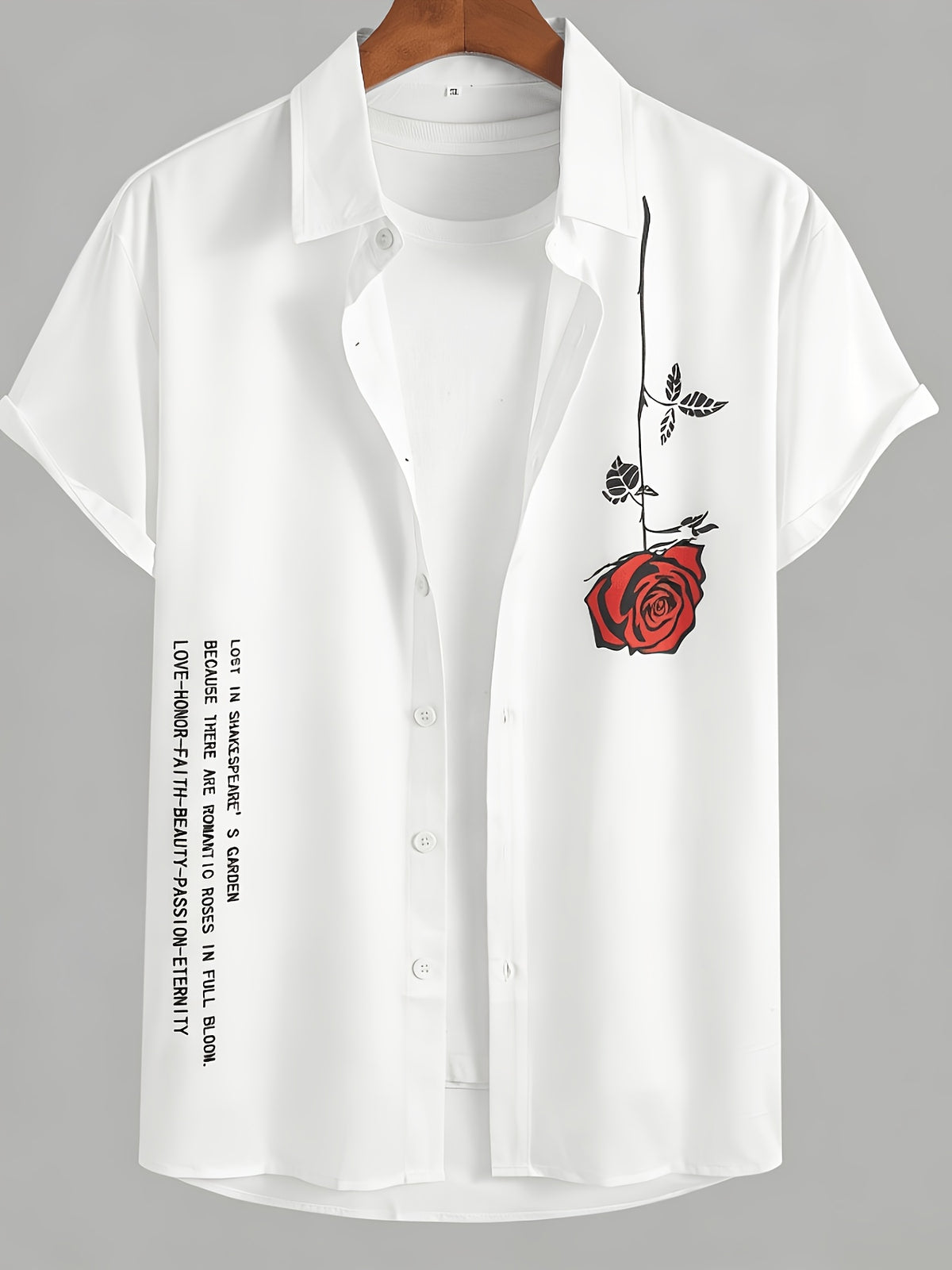 The New 2026 Rose Print Short-Sleeve Shirt Is The Perfect Gift for The Holidays