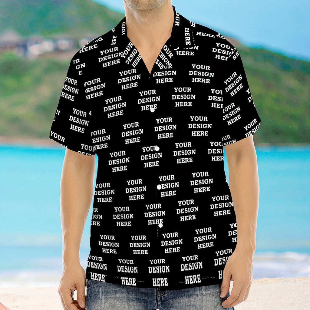 Jiao Jia+ Custom Product - Custom CUSTOM Summer Personalized Cartoon Print Ocean Animal Casual Shirt