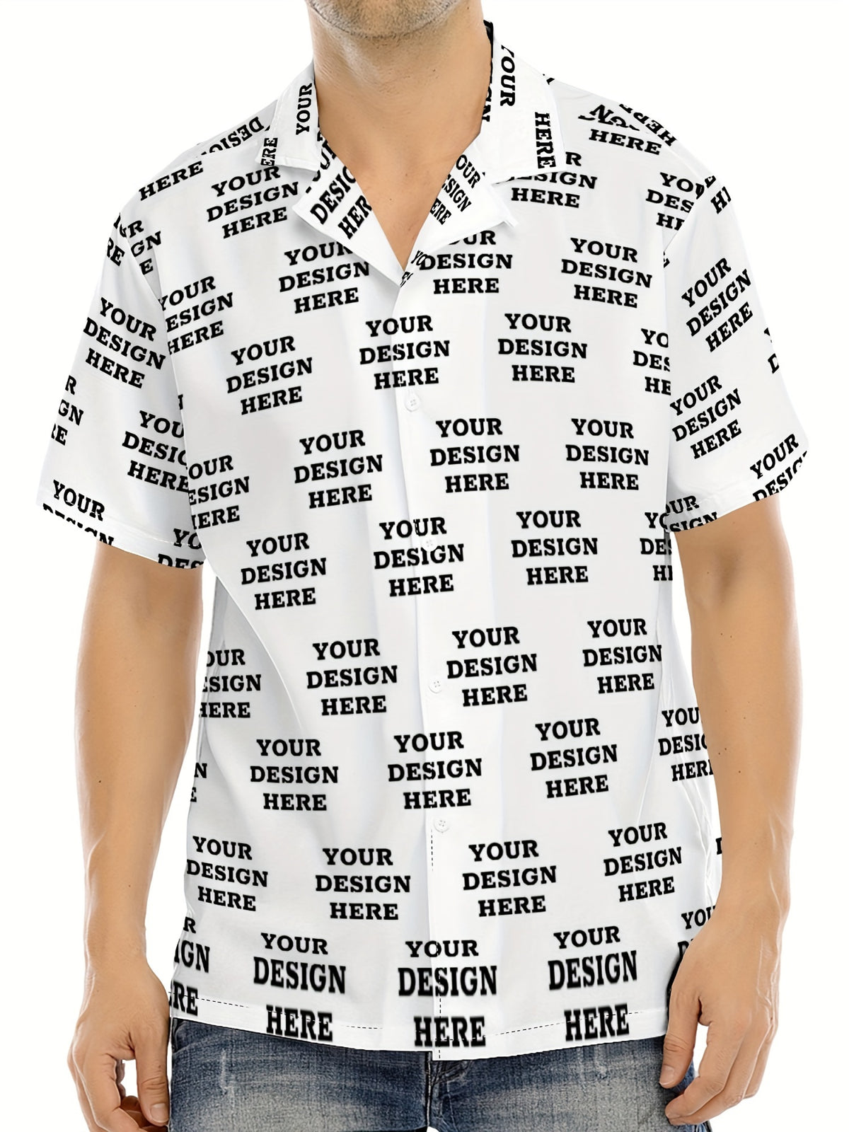 Jiao Jia+ Custom Product - Custom CUSTOM Summer Personalized Cartoon Print Ocean Animal Casual Shirt