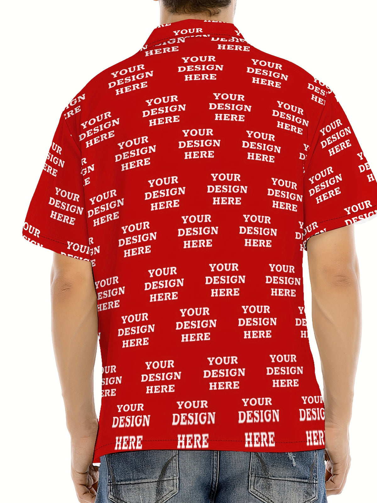 Jiao Jia+ Custom Product - Custom CUSTOM Summer Personalized Cartoon Print Ocean Animal Casual Shirt