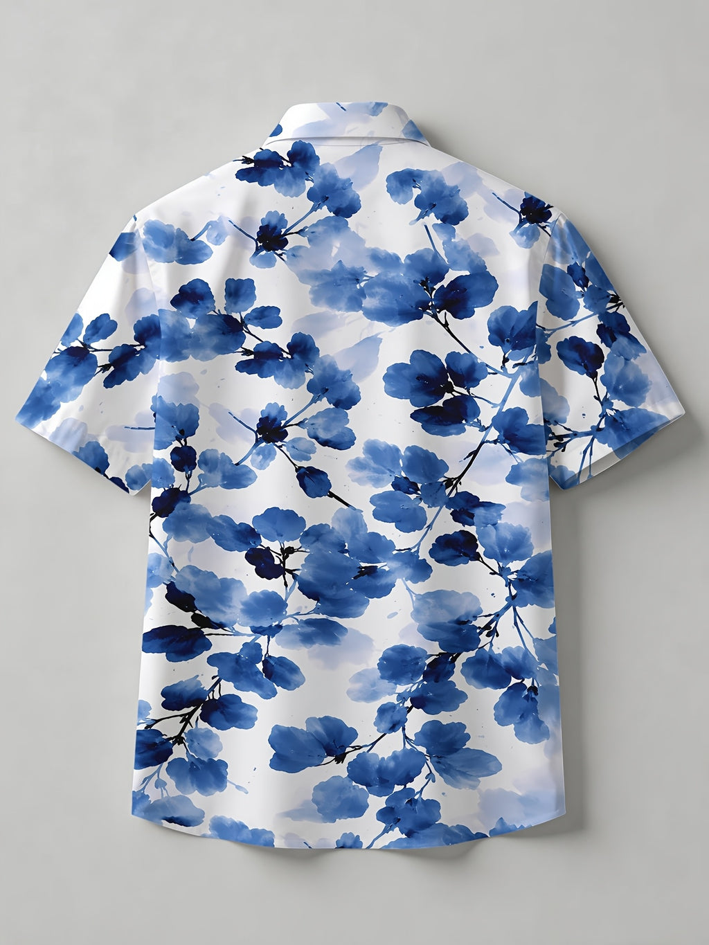 New Summer Short Sleeve Shirt for Men, Hawaiian Style, Youthful Beach Casual, Men'S Top, Casual And Comfortable, Lightweight Short Sleeve Button-Up Shirt, Breathable Material, Casual Lapel Style