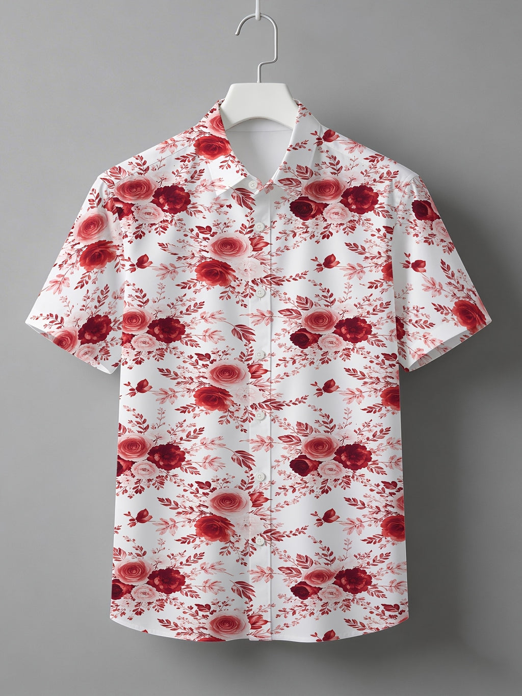 Men'S Short Sleeve Shirt, Hawaiian Style, Digital Print, Youthful Beach Casual, Men'S Top