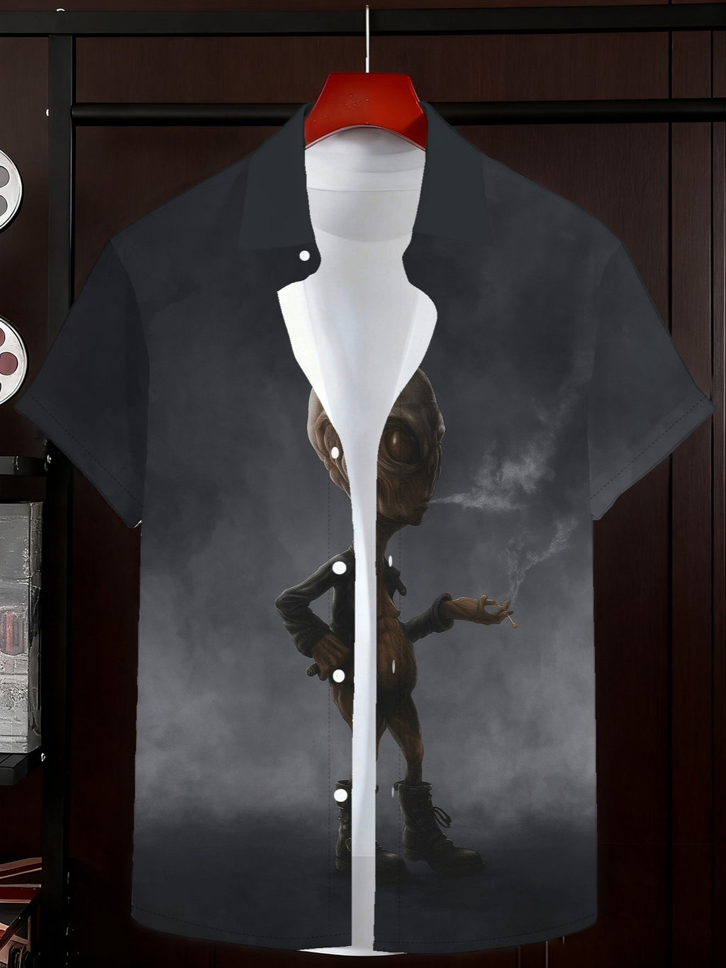 Men'S Patterned Printed Short-Sleeve Casual Shirt Men'S Everyday Casual Short-Sleeve Shirt